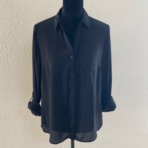 3/$15 - The Limited Black Button Down Blouse